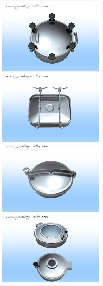 Stainless Steel Sanitary Round and Suqare Manhole Cover for Beer