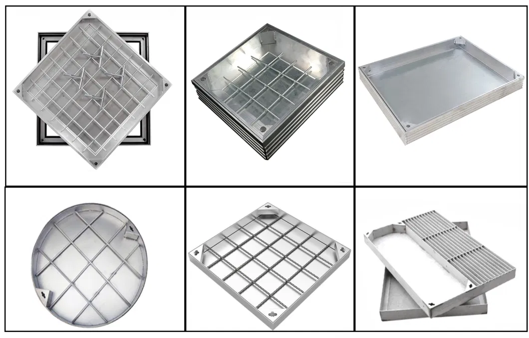 High quality Invisible aluminum manhole cover for road construction well cover