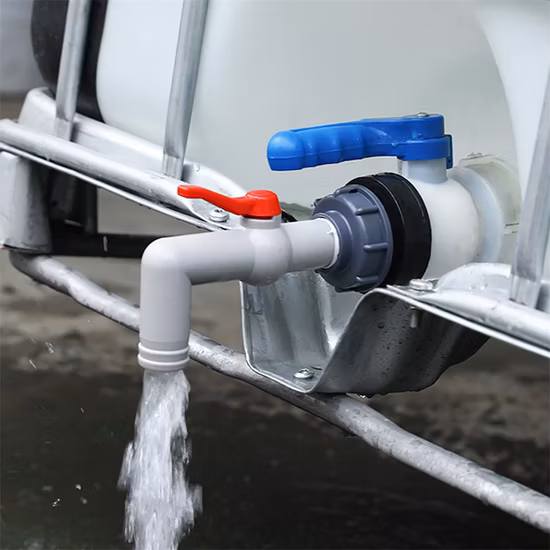 Adaptateur de réservoir IBC, Valve de remplacement de décharge, contrôleur d'eau d'irrigation de jardin, filetage 1/2 